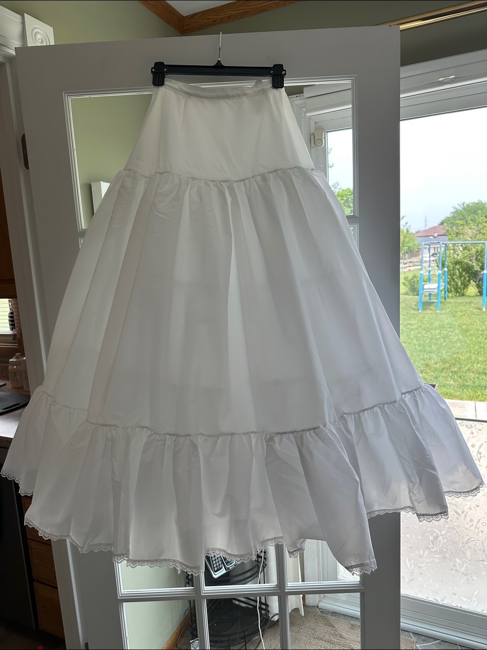 Petticoat SOLID exterior & interior lining with structural tulle  ~ Made in USA